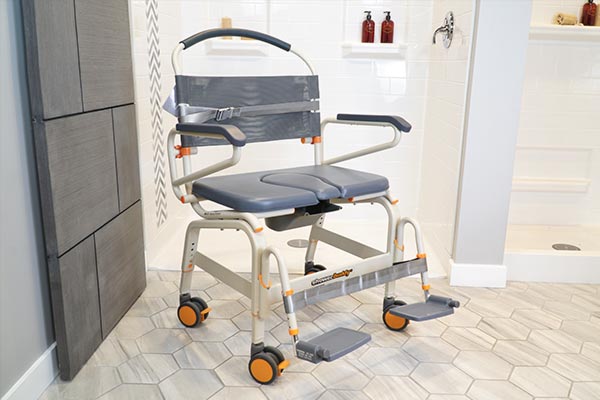 How a roll in shower chair works Showerbuddy Pty Ltd